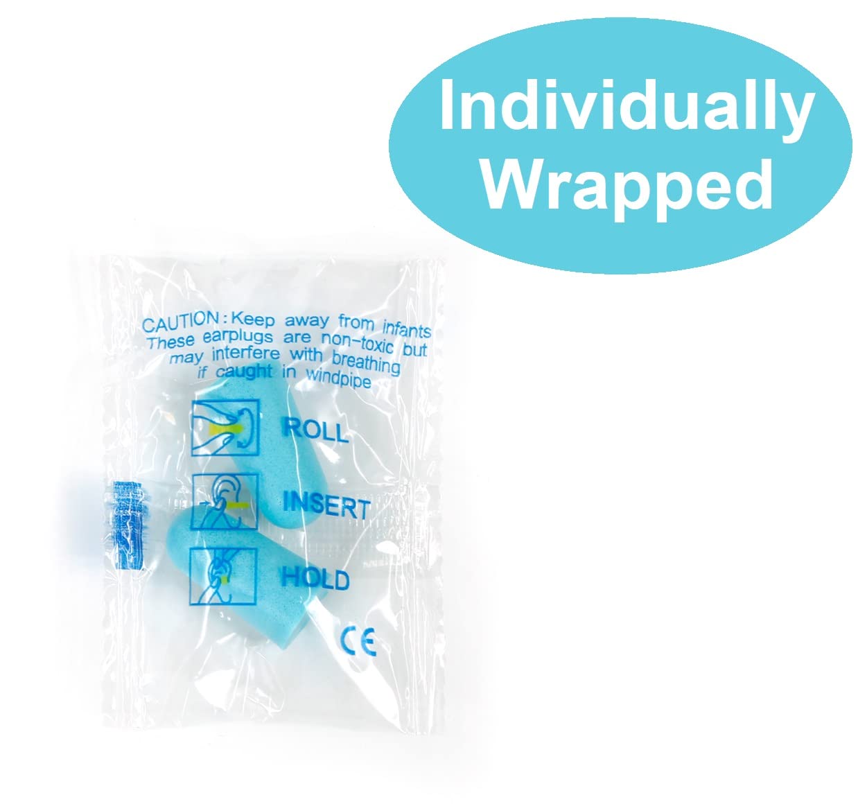 Quality Foam Earplugs - 200 Pairs Bulk Pack - Ideal Ear Plugs for Sleeping, Noise Cancelling, Snoring, Travel, Shooting, Study, Work, Construction, and Safety Hearing Protection - 32 dB NRR - Blue