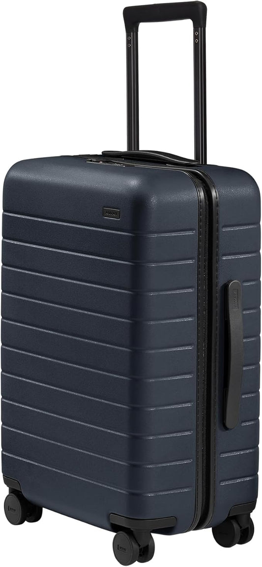 Away Bigger Carry-On Luggage, Lightweight Hardside Large Suitcase with Spinner Wheels, TSA Lock, Airline Approved, Navy Blue