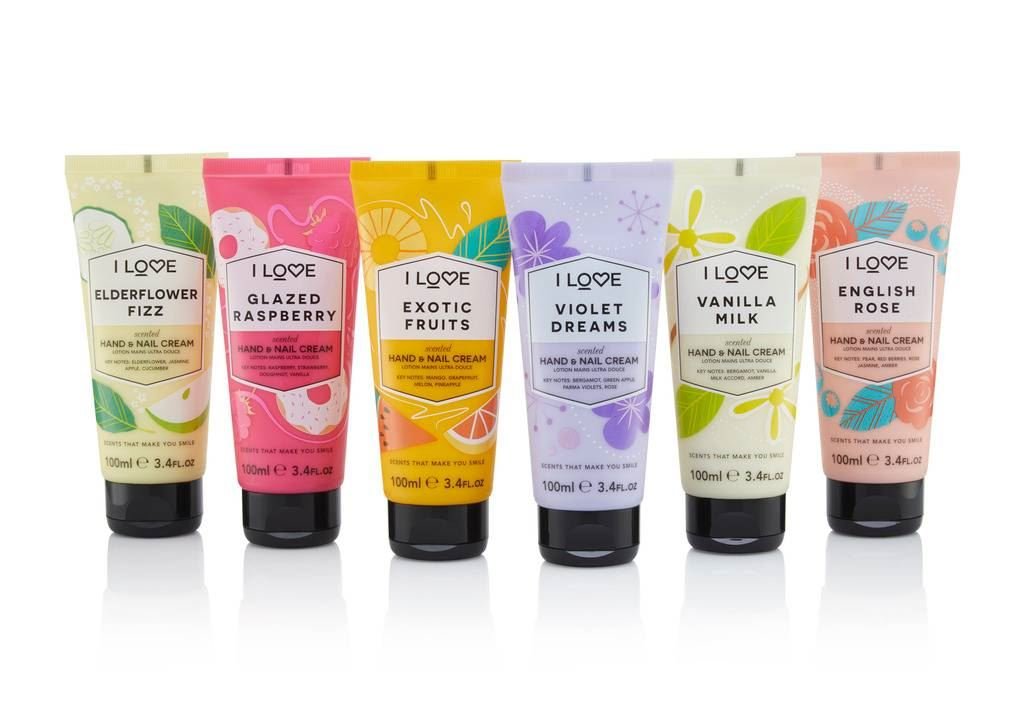 I Love Exotic Fruit Scented Hand and Nail Cream - Hand Cream for Dry Hands - Vitamin E, Coconut Oil, and Shea Butter - Silicone Free - 3.4 oz