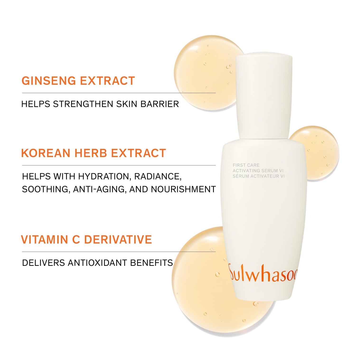 SULWHASOO CLEANSING BUNDLE - Gentle Cleansing Oil & Gentle Cleansing Foam & First Care Activating Serum VI Bundle, Deeply Cleanse, Hydrate, and Strengthen Skin Barrier, Travel Size