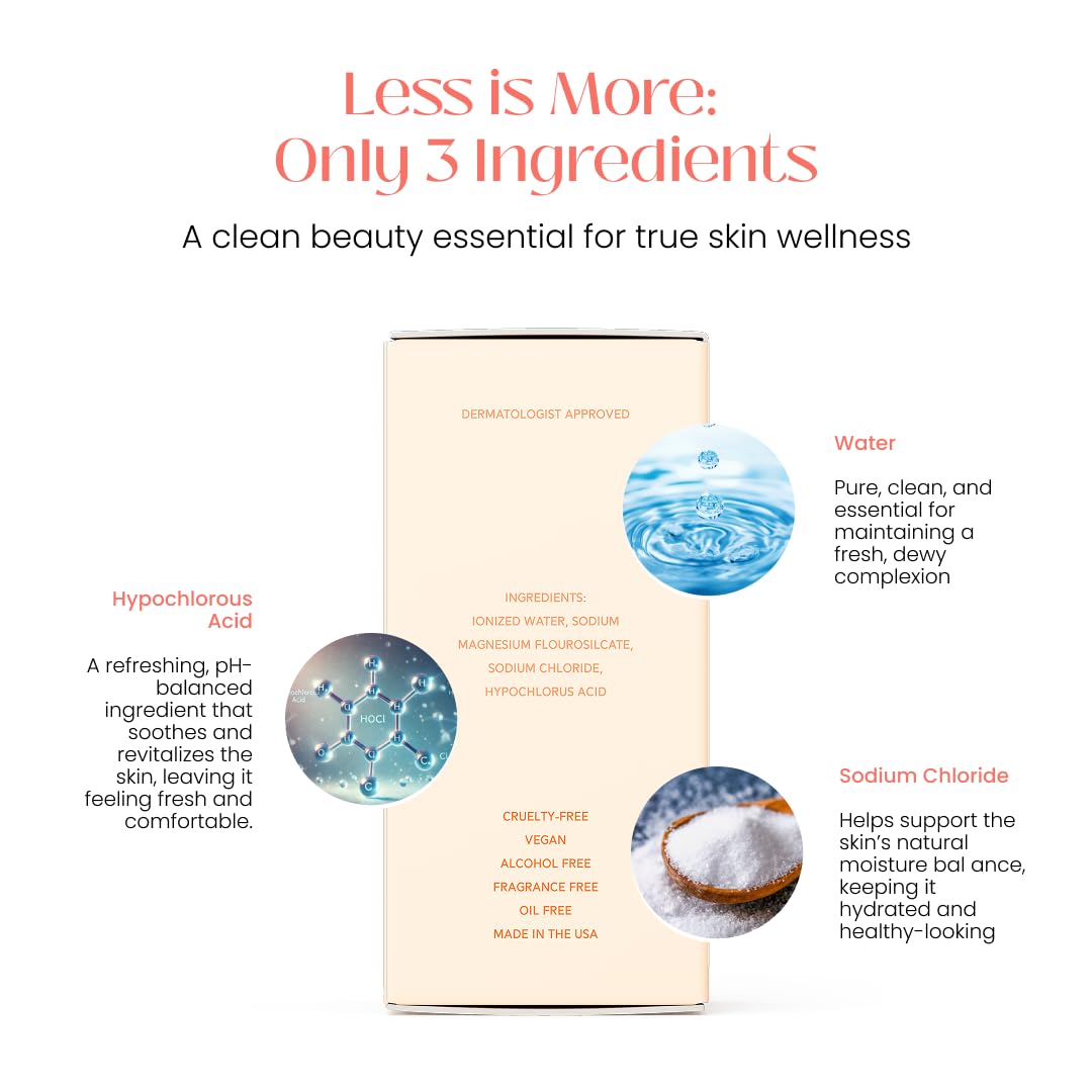 YOUZU Hypochlorous Acid Daily Refresh Serum – Lightweight Skin-Reviving Formula – Dermatologist-Formulated – Alcohol-Free, Fragrance-Free, Vegan – For Balanced, Radiant-Looking Skin