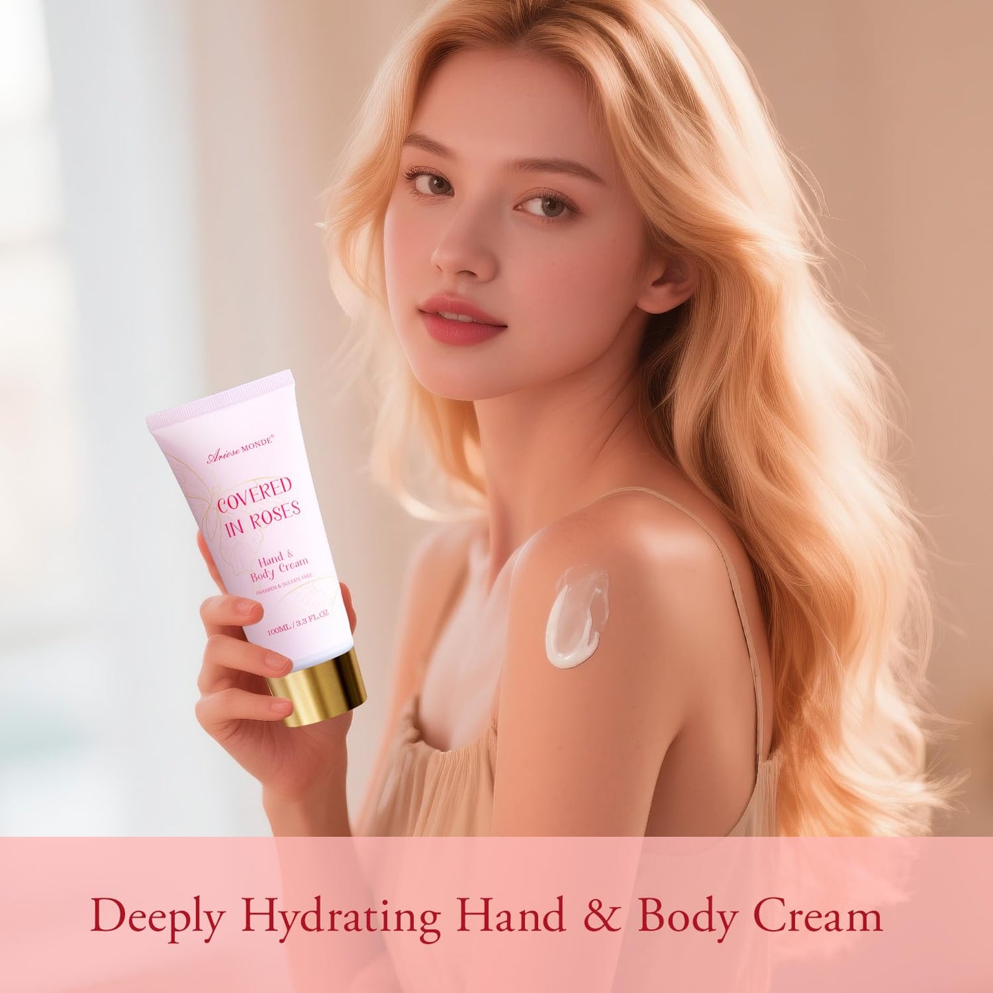 Gifts for Women,15Pcs Rose Amber Bath Relaxing Spa Gift Basket for Her, Mom, Sister, Female Friends, Daughter,Unique Bath Gift Set Idea for Women Who Have Everything, Mothers Day Gifts for Mom