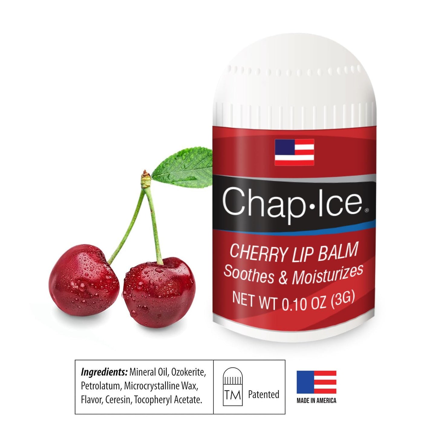 Lot of 4 Oralabs Chap Ice Cherry Lip Balm Mini Cute Bonus Pack …