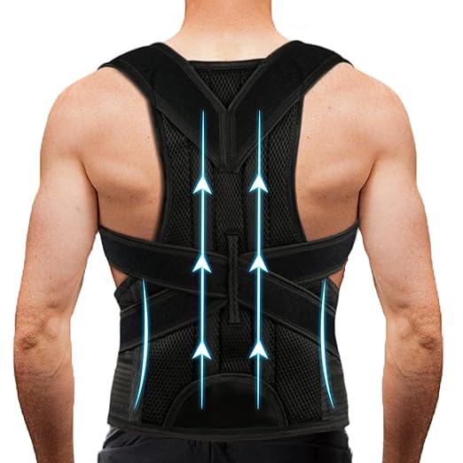 Back Brace Posture Corrector for Women Men -Adjustable and Breathable Support Scoliosis for Waist - Improve Back Posture for Body Correction and Lumbar Support XXL(42"-48")