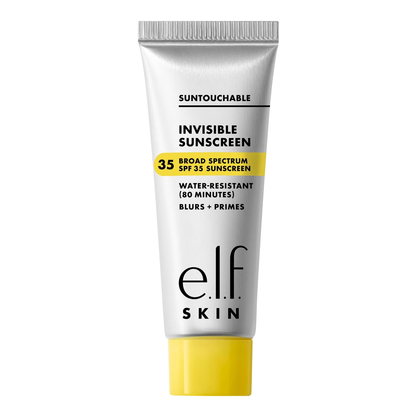 e.l.f. SKIN Suntouchable Invisible SPF 35 Mini, Lightweight, Gel-based Sunscreen For A Smooth Complexion, Doubles As A Makeup Primer, Vegan & Cruelty-Free