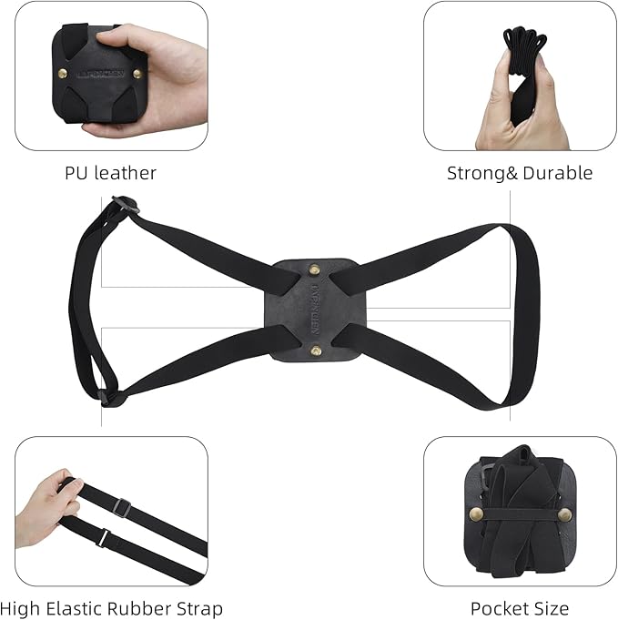 Adjustable Luggage Straps for Suitcases Add a Bag High Elastic Travel Bag Bungees Connecting Carry On Bag TSA Approved (2 Pack Black)