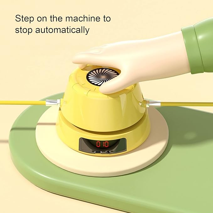 ciciglow Jump Rope Machine with Remote, Jump Workout Entertaining Interaction Rope Skipping Machine for Family, Office, Gym, Party