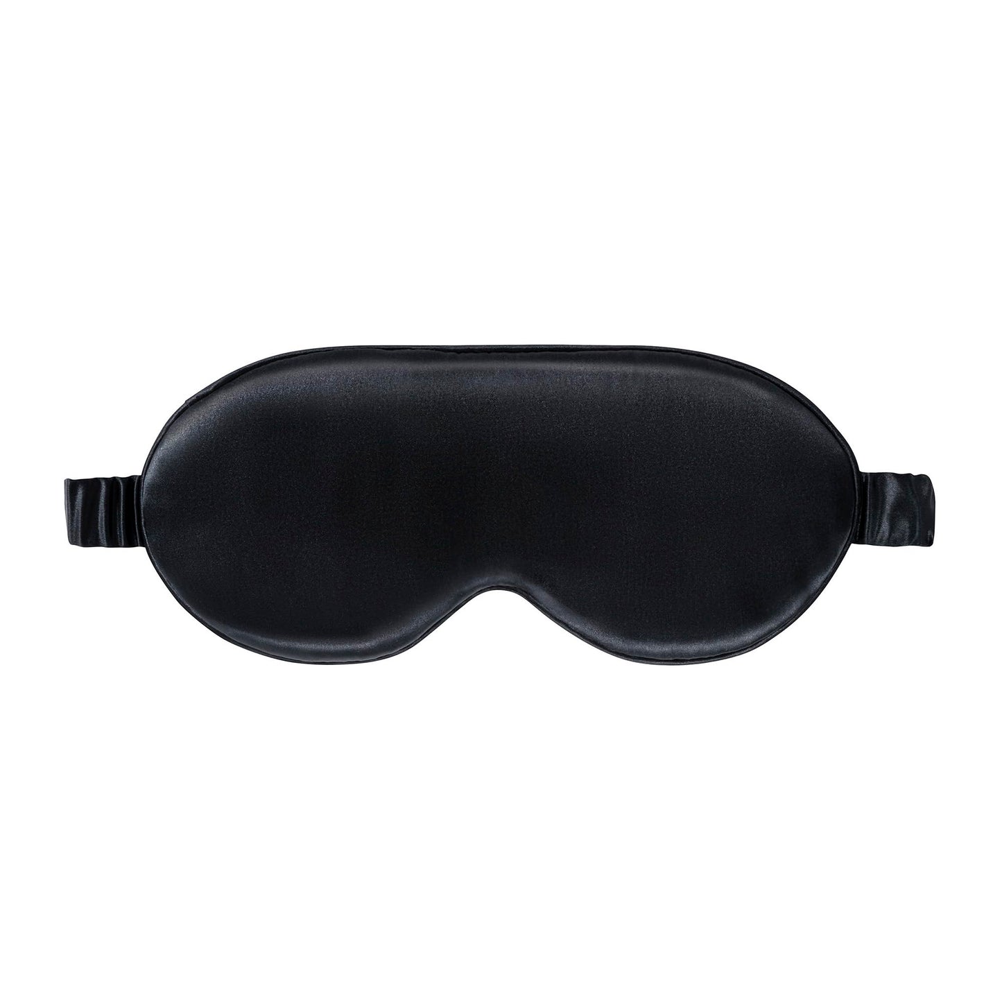 slip Contour Sleep Mask | 100% Pure Mulberry Silk, Ultra Soft | Contoured Design, Prevents Eye Pressure | Adjustable Strap, Ideal for Travel - Black