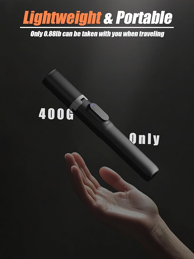 61" Tripod for iPhone, Selfie Stick for iPhone with Wireless Remote, Lightweight Travel Phone Tripod, Phone Stand for Selfie/Video Recording Vlogging, Compatible with Smartphones Android