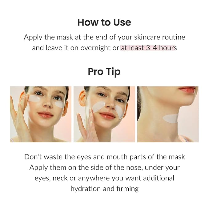 BIODANCE Bio-Collagen Real Deep Mask, Hydrating Overnight Hydrogel Mask, Pore Minimizing, Elasticity Improvement, 34g x4ea