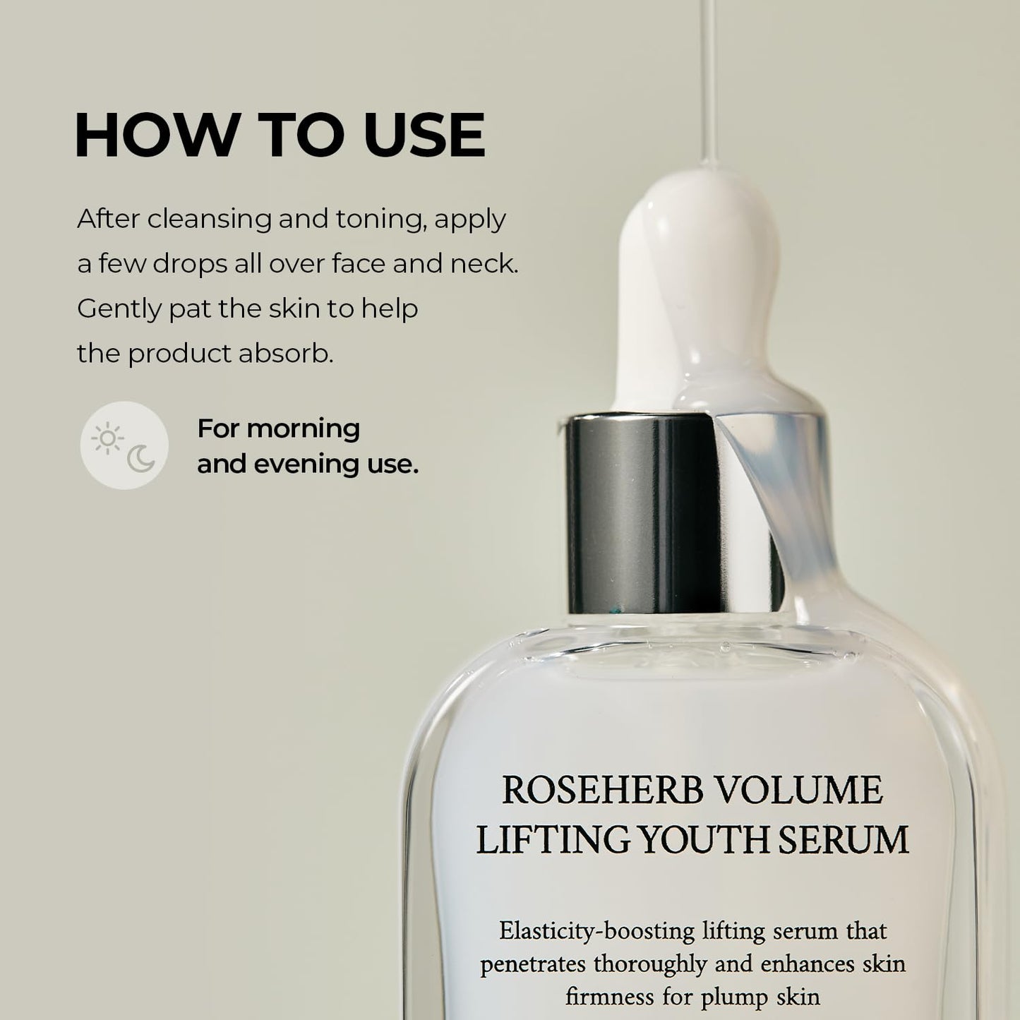 STEAMBASE Roseherb Volume Lifting Youth Serum, 1.01 fl oz - Hydrating Peptides & Rose Herb Serum for Face, Plump, Glowy Skin | Korean Skin Care, Travel Size