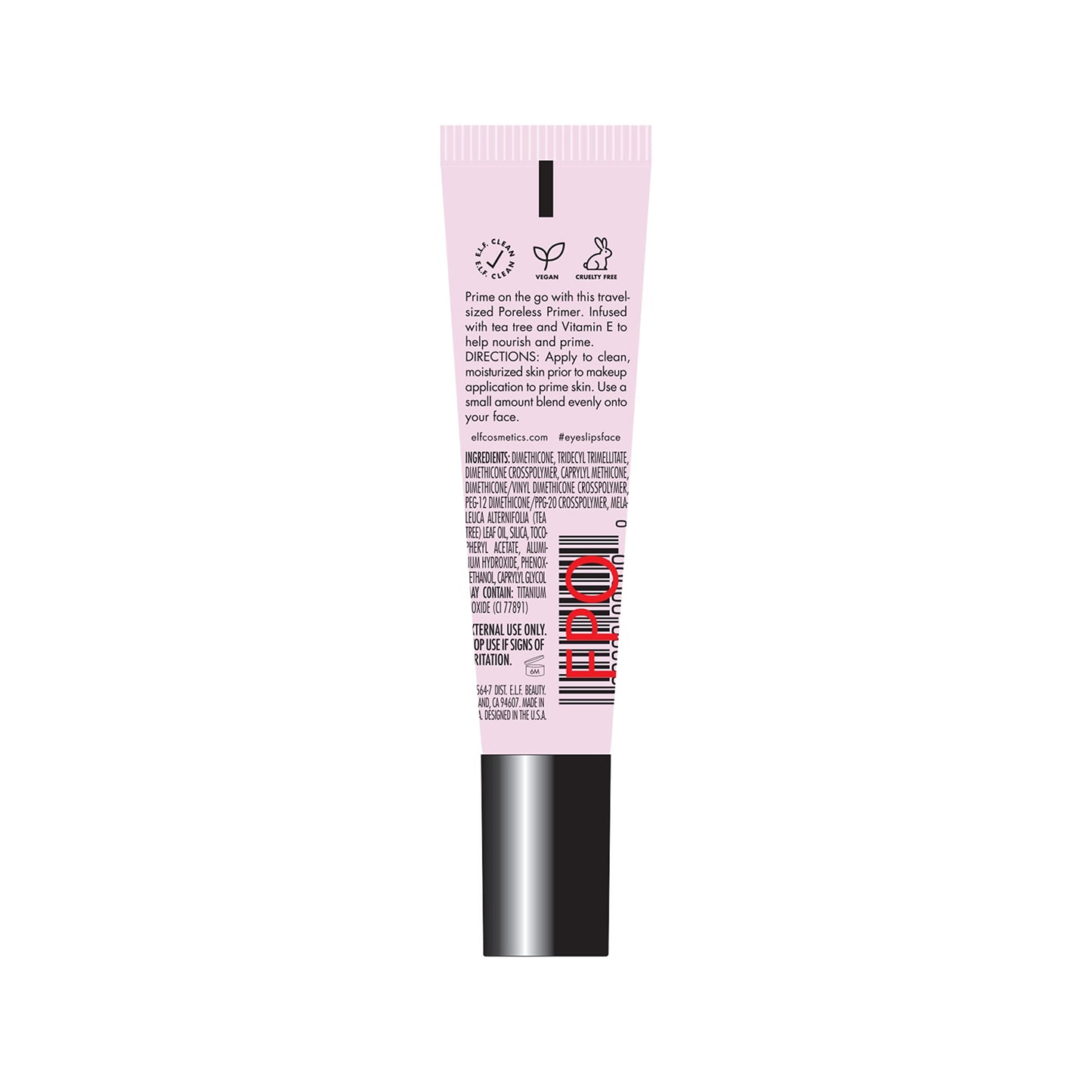 e.l.f. Poreless Face Primer Mini, Restoring Makeup Primer For A Flawless, Smooth Canvas, Infused With Tea Tree & Vitamin A, Vegan & Cruelty-Free