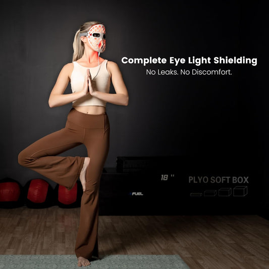 Beauty LED mask – Red Light & Infrared Light Therapy Face Mask for Wrinkles – Blue Light for Acne – Multi-wavelength for Skincare – Rechargeable for Home Use and Travel Model: KFB265