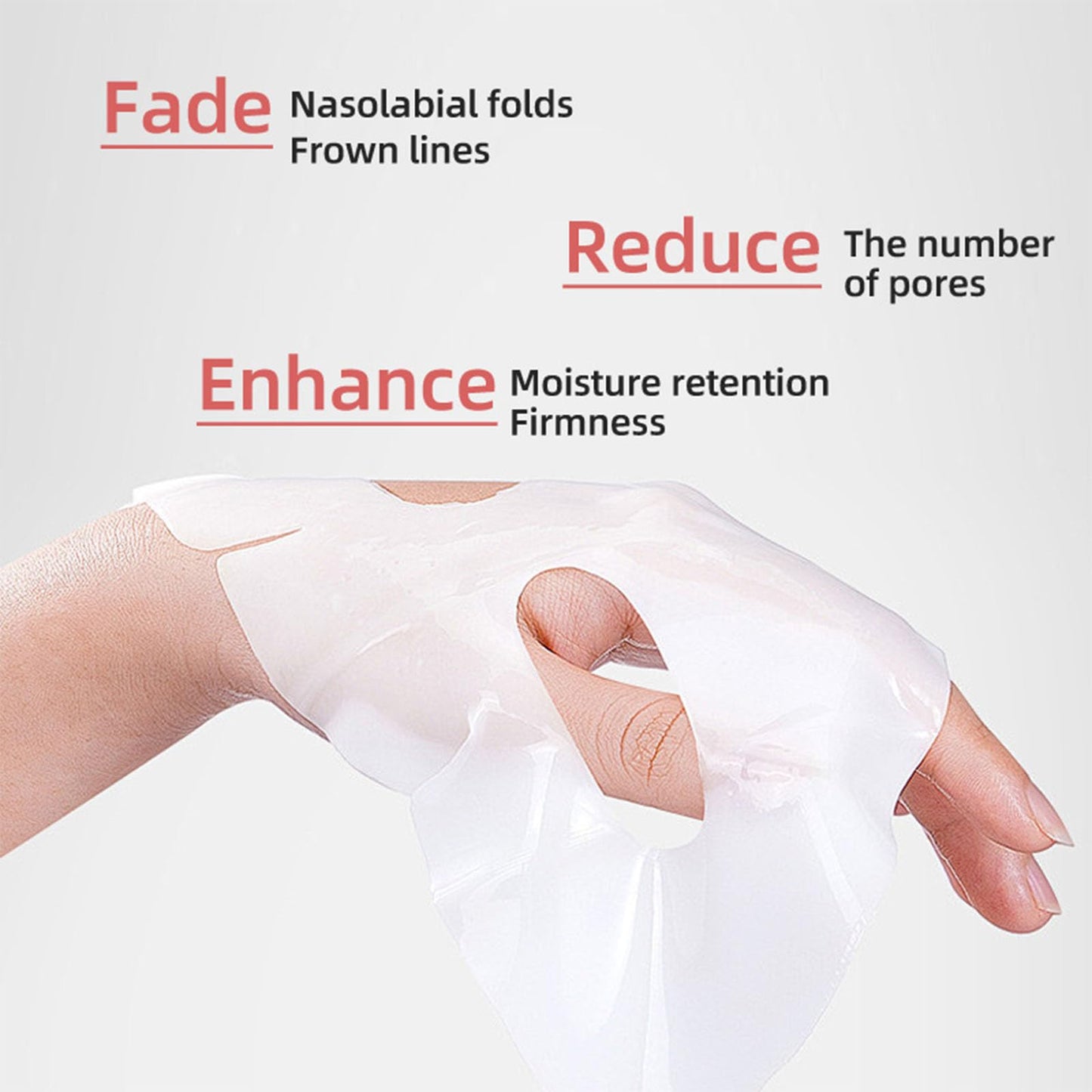 EJV Bio-Deep Collagen Face Mask, Overnight Deeply Hydrate, Korean-style Ultimate Skincare, Suitable for Ladies' Delicate Skin Care, Pore Minimizing, Firm Skin (4PCS)