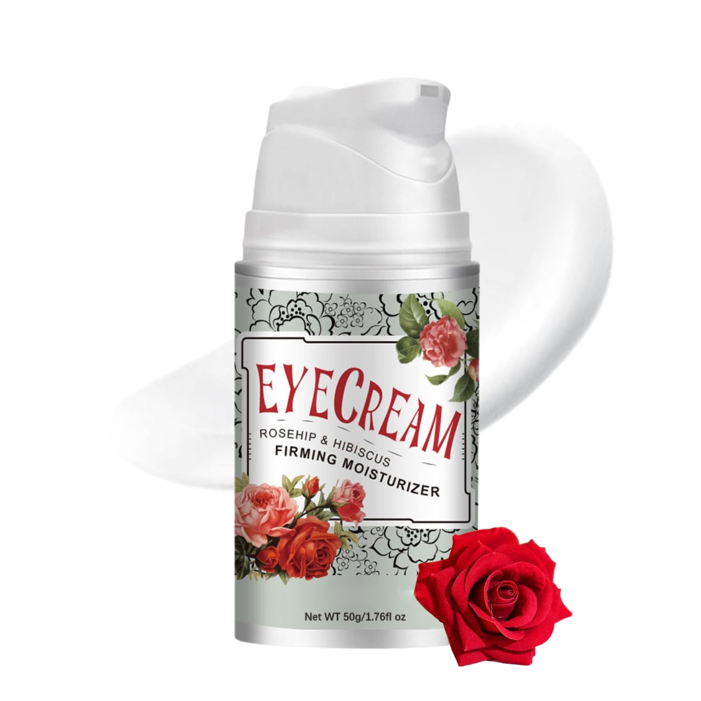 Evolvique Rosehip Under Eye Cream for Dark Circles - Eye Cream Anti Aging - Anti Wrinkle eye cream for Puffiness and Bags Under Eyes - Firming Eye Serum for Women - Best Under Eye Treatment for Bags