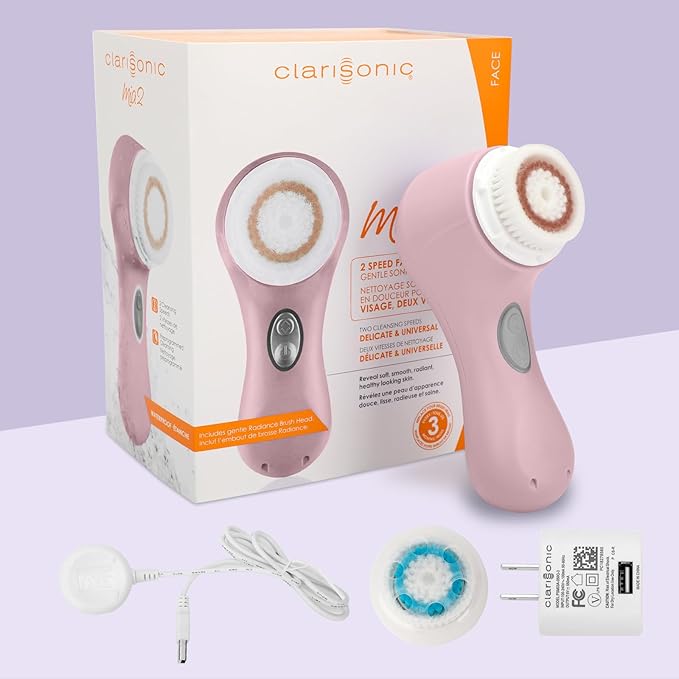Clarisonic Mia 2 Acoustic Wave Facial Skin Facial Cleansing Brush (Pink)