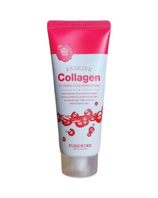 Ahglow Collagen Cleansing Foam – Face Wash for Deep Cleansing & Super Hydration – Korean Beauty Product. Skincare All Skin Types – Gentle Foaming Facial Cleanser with Collagen. Made in Korea (100ML)