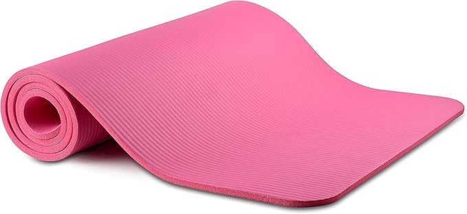 1/2-Inch Extra Thick High Density Anti-Tear Exercise Yoga Mat with Carrying Strap, Multiple Colors