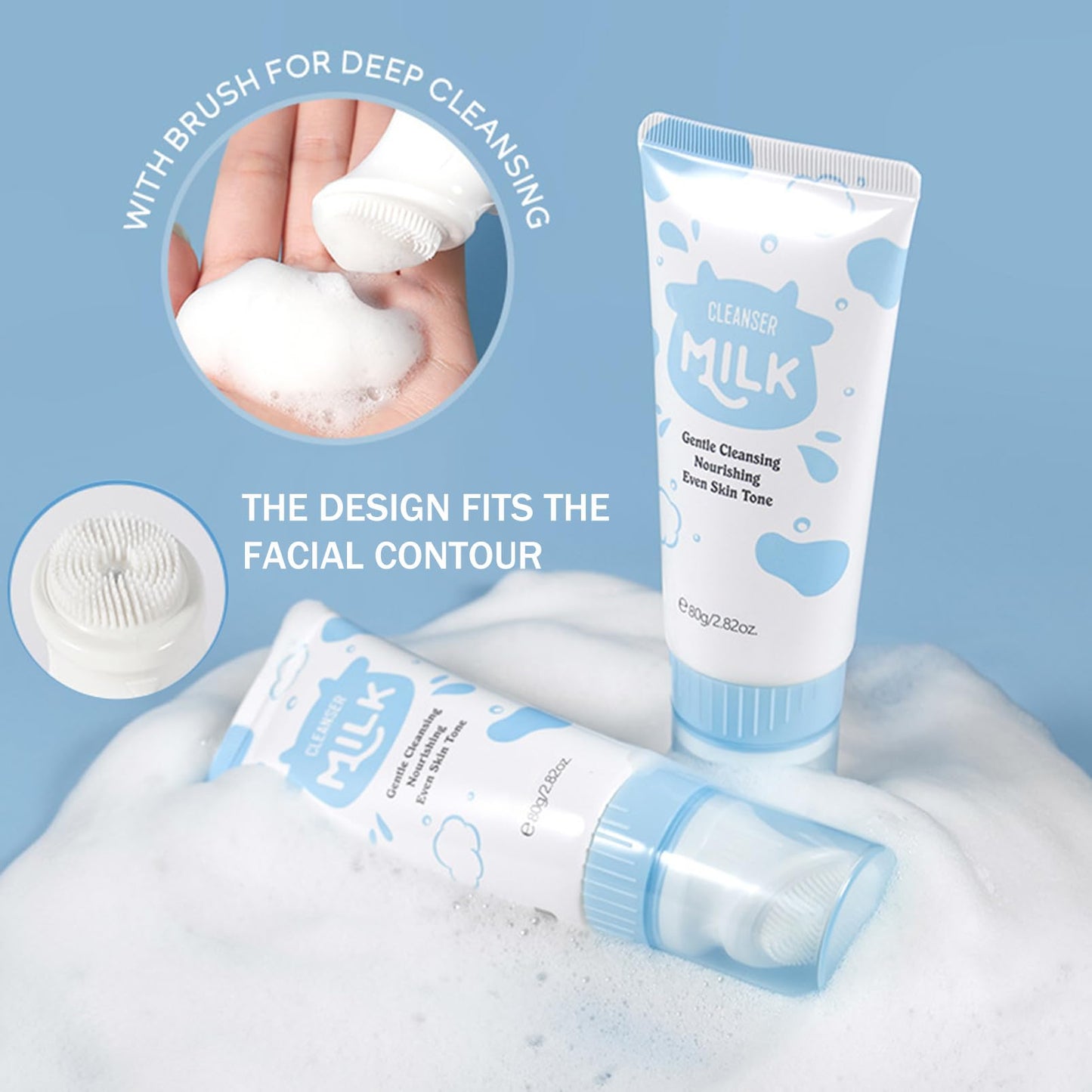 11 In 1 Milk Skincare Set for Women & Teens, Travel Skincare Set, Skincare Kits Milk Girls Gifts, Skin Care for Teens 10-12, Deep Moisturizing & Gentle Milk Teen Skin Care Kit for Women, Girls