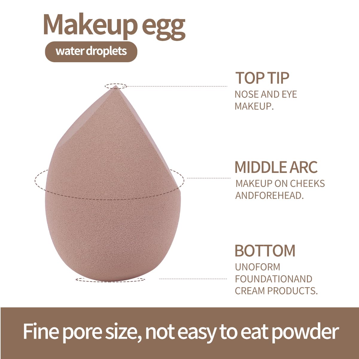 MAANGE 16PCS Makeup Brush Set Travel Makeup Brushes for Liquid Powder Contour Concealer Cream Cosmetics Blending Eyeshadow Eyeliner (Coffee)