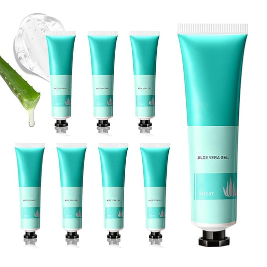 Aloe Vera Gel for Sunburn Relief,Hydrating Travel Size Aloe Vera Gel for Face,Moisturizing Sunburn Relief After Sun Lotion,Fast Absorbing,Non-Sticky Cooling After Sun Lotion Face Moisturizer (C)