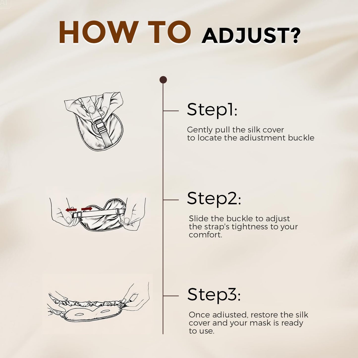 SilkSilky 100% Mulberry Silk Sleep Mask - 22 Momme Grade 6A 3D Contoured Blackout Eye Mask for Women & Men, Adjustable Soft Breathable Eye Covers for Sleeping (Pale Mauve)