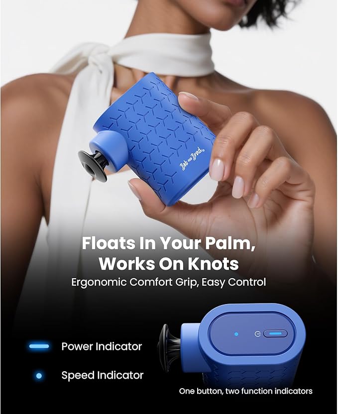 BOB AND BRAD P5 Mini Massage Gun, Pocket-Size Massager for Travel, Ultra-Small Portable Massage Gun for Back & Shoulder Daily Comfort, FSA Quiet Massager HSA Eligible, Gift for Family, Only 0.49 lb