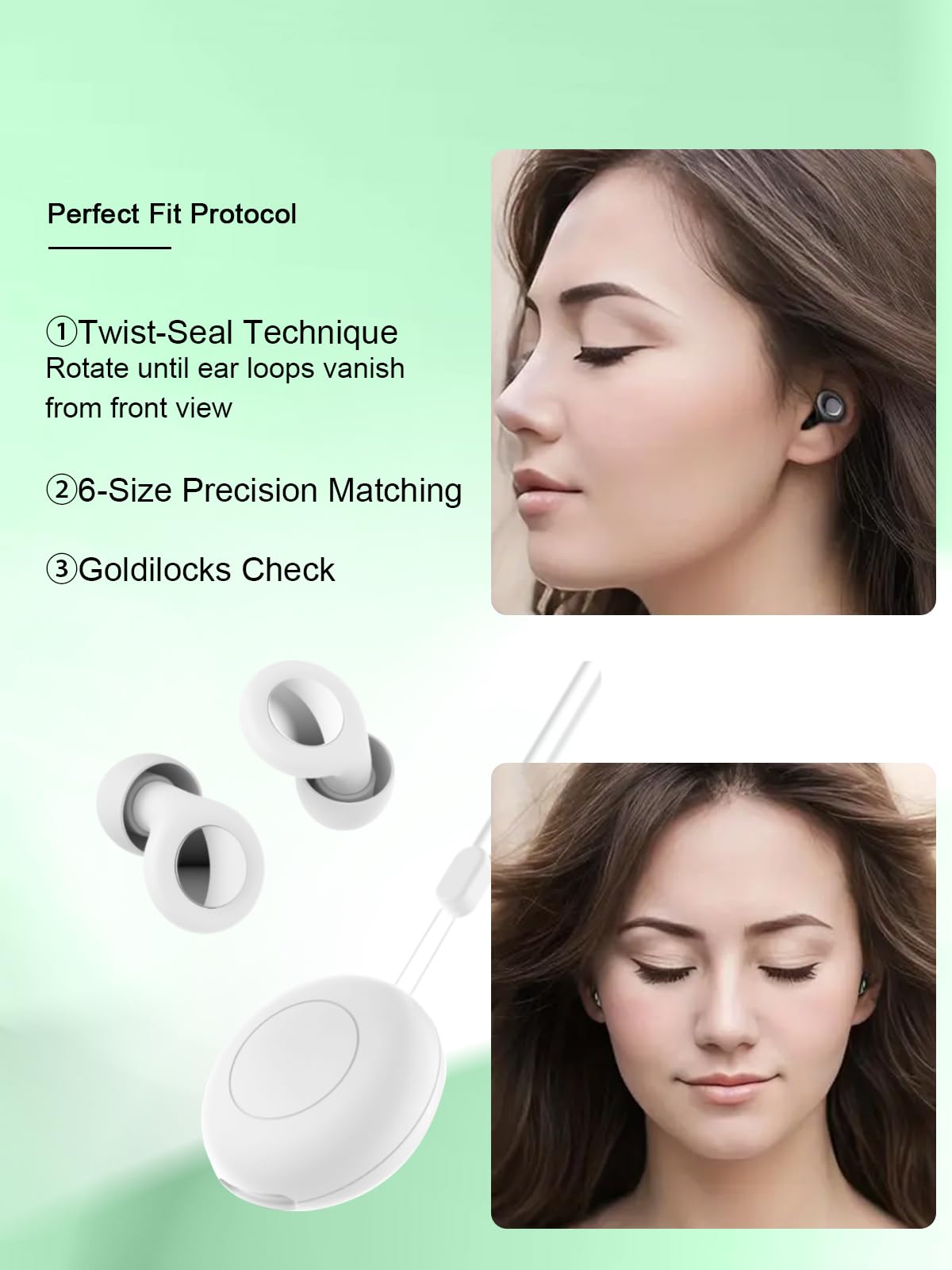 Ear Plugs for Sleeping Noise Cancelling -45dB, Soft and Reusable Silicone Noise Cancelling Ear Plugs with 8 Eartips and Carrying Case, for Concert, Snoring, Working and Traveling (White)