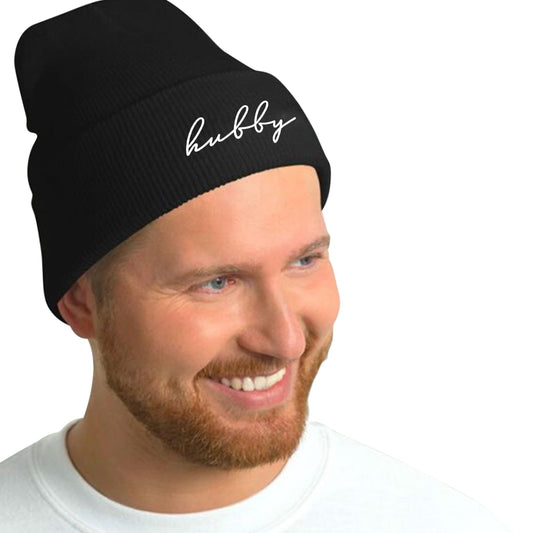 GroomBrideGifts Wedding Beanie Hat Set for Couples, Hubby & Wifey - Bridal Shower Gifts, Unique Gift for Engagement, Honeymoon, Anniversary