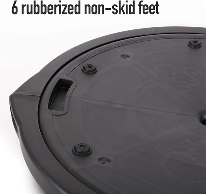 Bosu Balance Ball Exercise Trainer, Home Gym Equipment w/ Guided Workouts & Pump, 26", Blue - Inflatable Fitness Platform for Strength Training, Standing, Balancing, and Core Workout