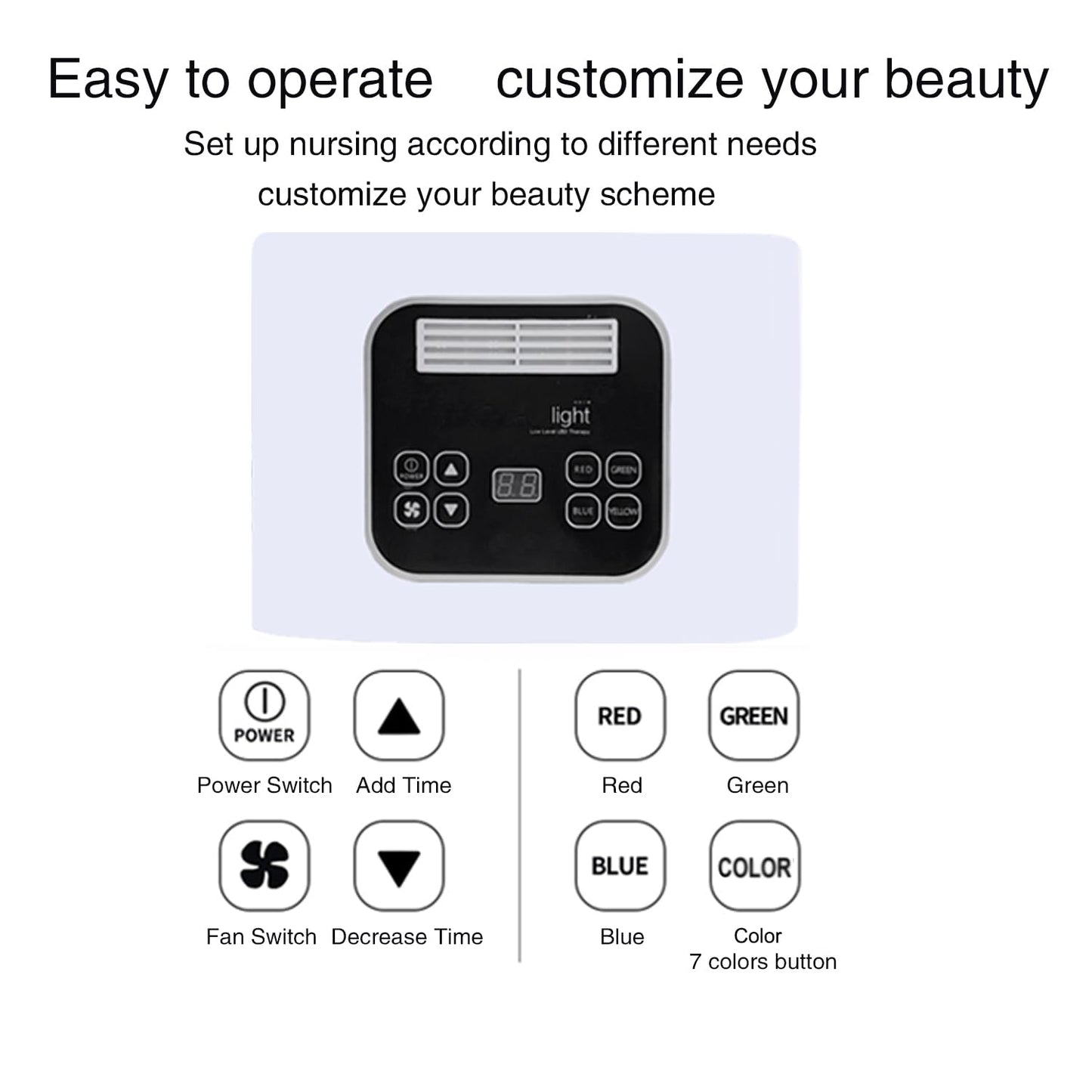 7 Color LED Face Mask LED Light Therapy Equipment for Skin Care at Home Beauty Salon Equipment