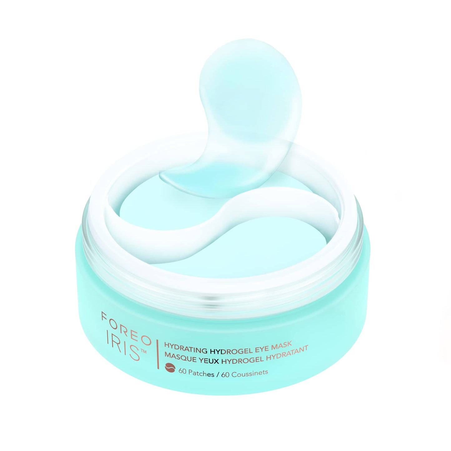 FOREO IRIS Hydrating Hydrogel Eye Mask - Dark Circles Under Eye Treatment for Women & Men - Puffy Eyes Treatment - Hydrating & Refreshing - Vegan - All Skin Types - 60 Under Eye Patches