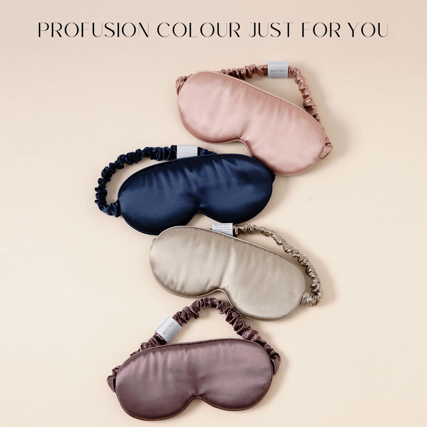 EASTEER 100% 22 Momme Mulberry Silk Sleep Mask, Eye Cover for Sleeping, Blackout 3D Sleep Masks for Lash Extensions with Adjustable Strap for Men and Women (Rose Gold)