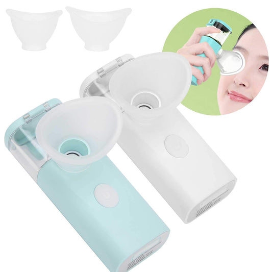 Dioche Dry Eye Humidifier Mist Sprayer - Portable Moisturizing Machine, Cool Steamer, Fast Steam Sprayer for Eye Skin Care, Makeup (White)