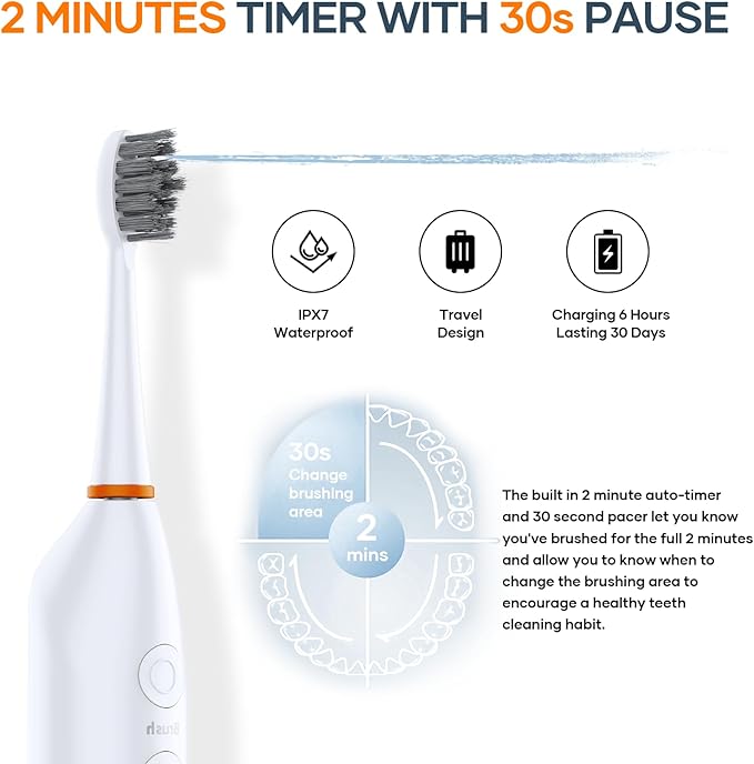 2-in-1 Electric Toothbrush with Water Flosser