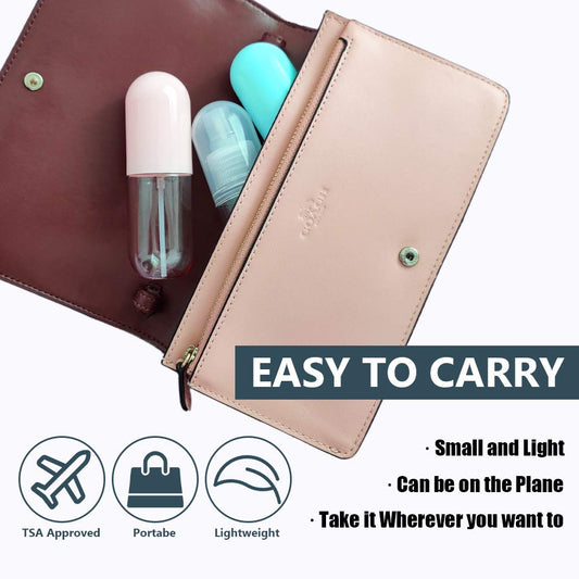 SMARTOWN 3 Pcs 1.5oz/40ml Fine Mist Spray Bottle for Travel and Home, Empty Mini Portable Cosmetic Atomizer, Small Refillable Liquid Containers for Travel/Daily Use (3 Colors Pack)