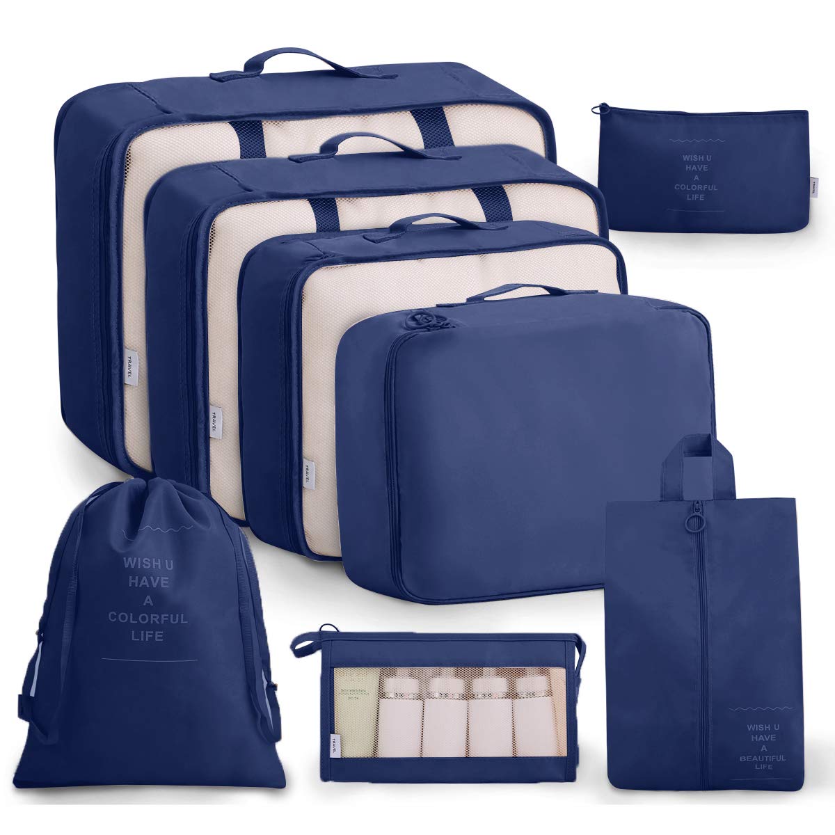 OEE Luggage Packing Organizers Packing Cubes Set for Travel