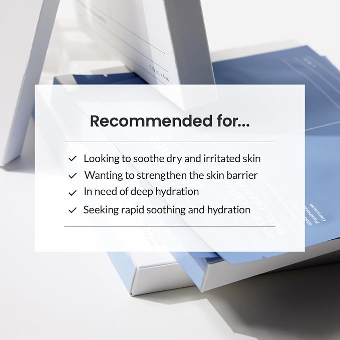 BIODANCE Hydro Cera-nol Real Deep Mask, Overnight Hydrogel Mask, Hydrating Facial Mask For Sensitive Skin, Redness Reducing & Quick Soothing Effect, 1.19oz(34g) x 4ea