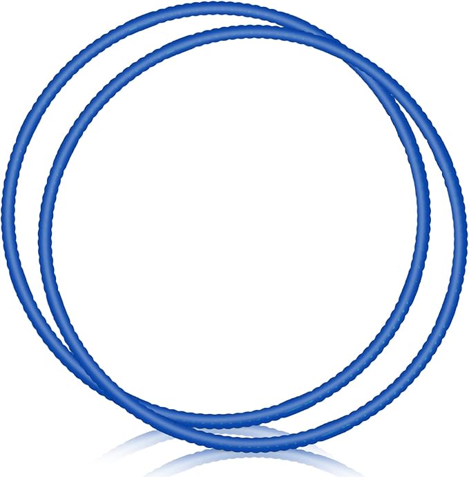2 Pcs Toy Hoop Exercise Hoop Detachable Adjustable Plastic Toy Ring Playground Equipment for School Colored Circles Exercise Ring for Teens Dog Agility Equipment(Royal Blue,20 Inch)