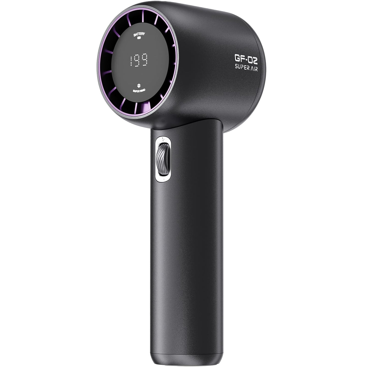 FUNJEO Portable Fan,Speed(1-199) Handheld Turbo Fan,3600mAh Battery Operated Blow Cold Air with Digital Display, Travel Essentials for Women Men Sports/Camping/Holiday/Outdoor