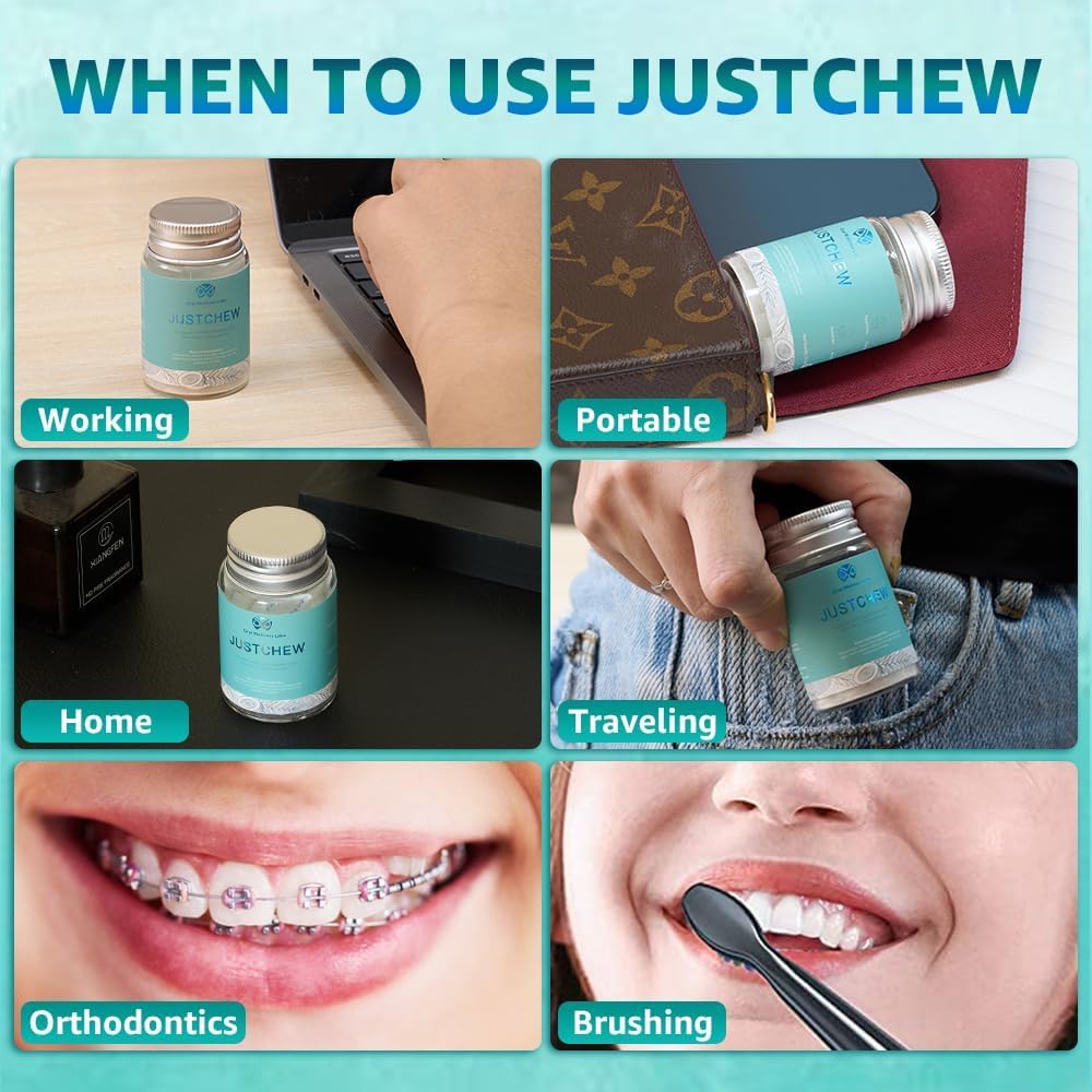 Oral Wellness Labs Toothpaste Tablets - Nano Hydroxyapatite,Fluoride & Plastic Free, Eco & Travel Friendly，Natural Whitening Toothpaste - Remineralize with NHA （1 Bottle / 1 Month-Coconut Mint）