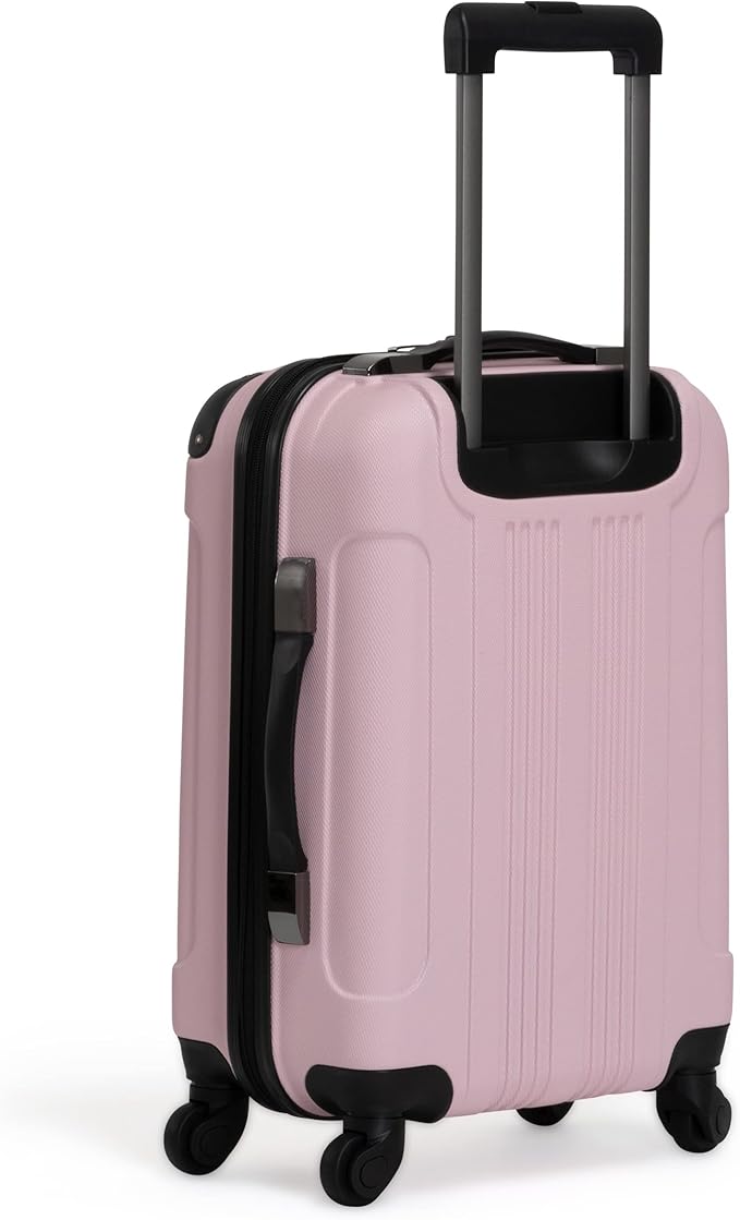Kenneth Cole REACTION Out of Bounds Lightweight Hardshell 4-Wheel Spinner Luggage, Blush, 28-Inch Checked