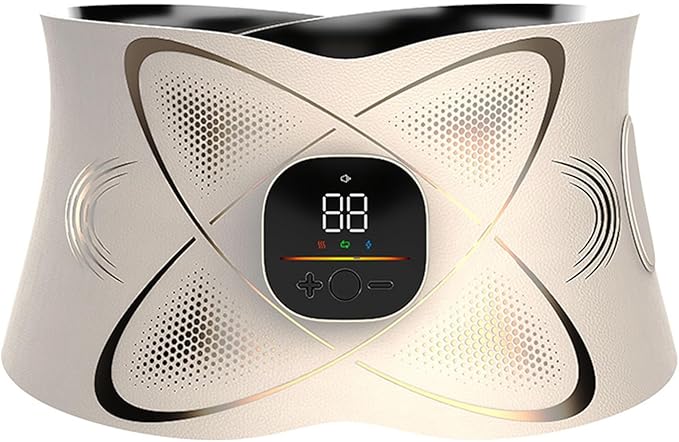 Abs Sculptor, Ab Toning Belt with Heating Pad for Stomach Cellulite Removal Fat Burning, ab Toner Machine for Belly Exercise Smooth & Firming, Lower Back Massager for Pain Relief Women Men Unisex