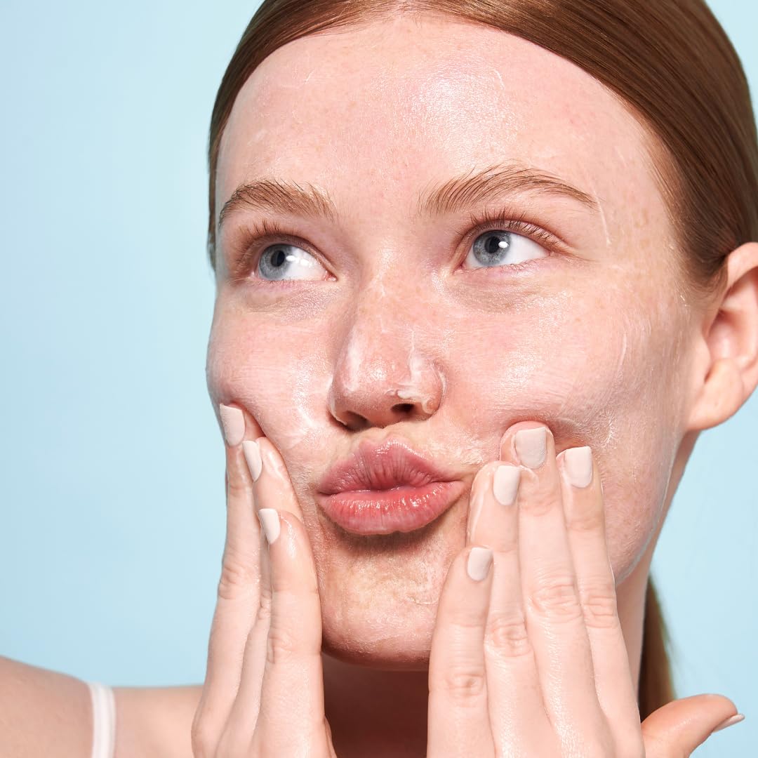 Indie Lee Brightening Facial Cleanser - Travel Size Daily Hydrating Cleanser, Makeup Remover & Exfoliating Face Mask to Brighten, Firm & Protect Dry Skin - Clean, Gentle Face Wash - TSA Approved Travel Skincare (1oz)