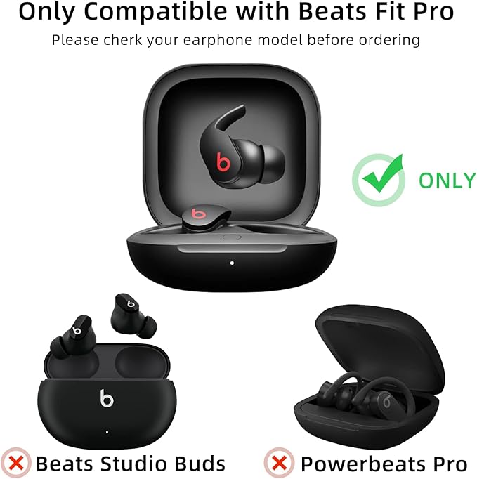 Compatible with Powerbeats Pro, Soft Silicone Case with Gold Heart Pattern for Powerbeats Pro Case with Cute Butterfly Keychain for Girls Women (Blue)