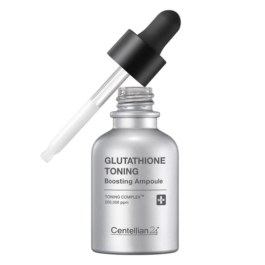 Centellian 24 Glutathione Toning Boosting Ampoule - Illuminated & Even Skin Tone. Glutathione Complex 200,000 ppm, Niacinamide & Vitamins (1.01 fl oz) by Dongkook Pharmaceutical