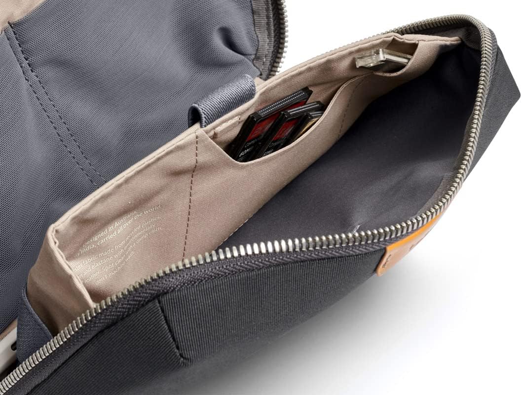 Bellroy Tech Kit (Tech Accessories Organizer Pouch, Zipper Closure, Stores Power Bank, Phone Charger, Cables & More) - Slate