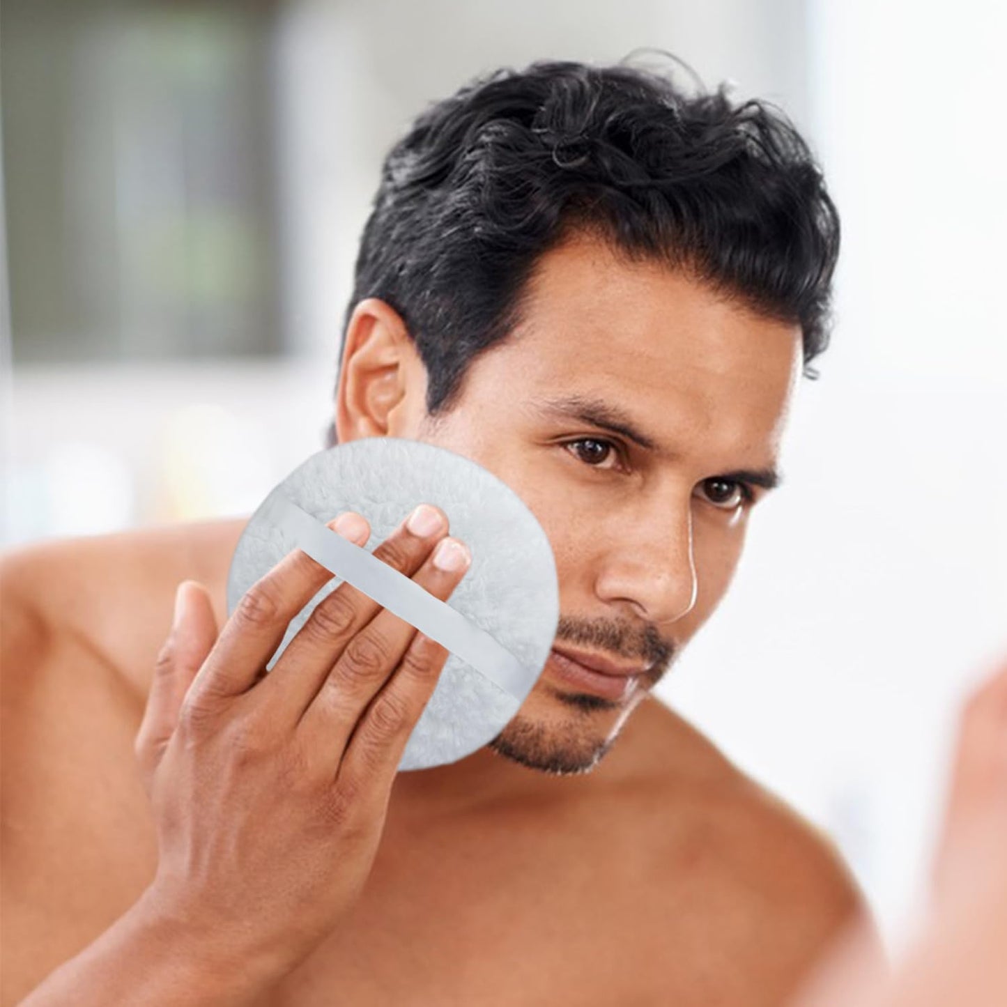 Topwon Oversize Powder Puff 6’’ Body Powder Applicator - Extra Large Powder Puffs for Men Women 1PC