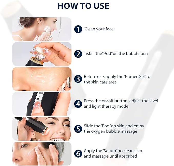 7 Set Facial Serum Pods Kit for CO2 Oxygen Facial Machine, Beauty Salon and Home Spa Day, Facial Pods Set, 6 Pods+6 Prime Gel+6 Serum, Radiant, Detoxifying, Control Oil, Hydrating, Rejuvenate, Firming