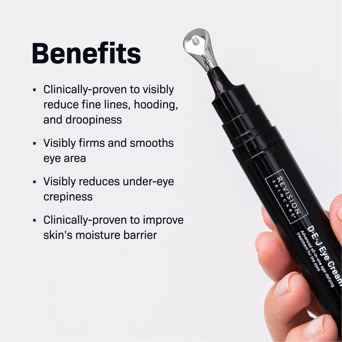 Revision Skincare D·E·J Eye Cream®, Firming and Moisturizing Treatment for Fine Lines, Wrinkles and Crow’s Feet, 0.25 fl oz